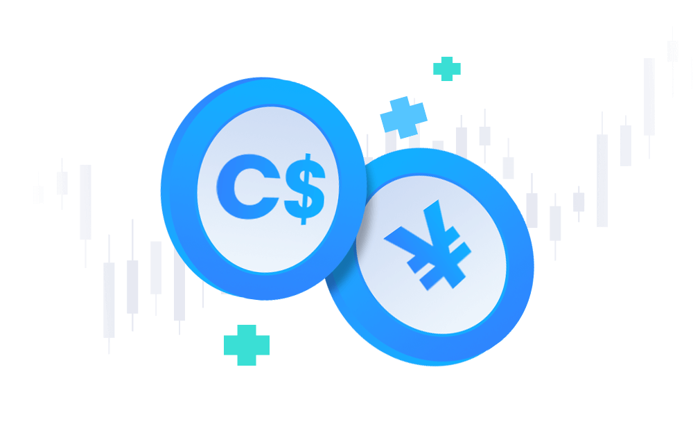 An illustration of the CADJPY forex currency pairs An illustration of the CADJPY forex currency pairs
