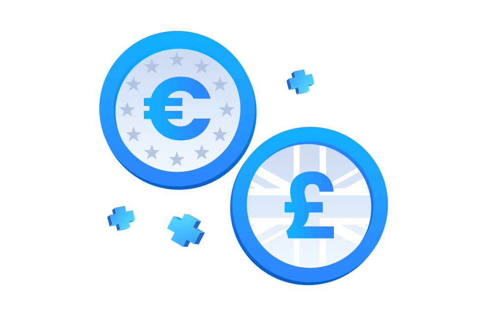 an illustration of the EUR/GBP forex pair