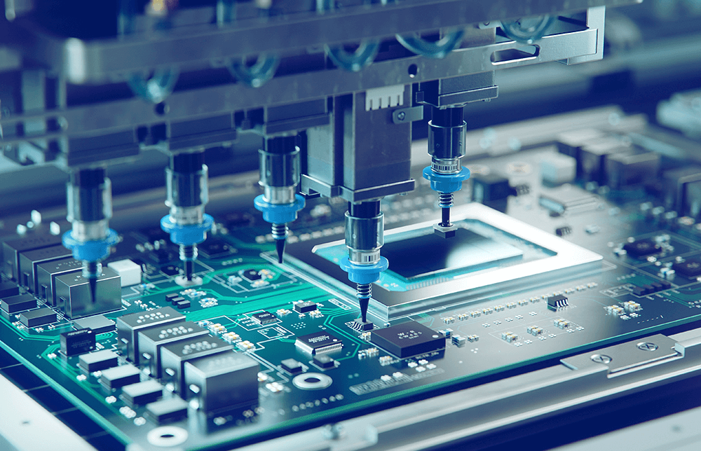 An image of semiconductor manufacturing. An image of semiconductor manufacturing.