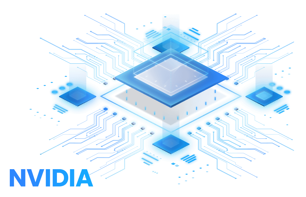 an illustration of NVIDIA chip. an illustration of NVIDIA chip.