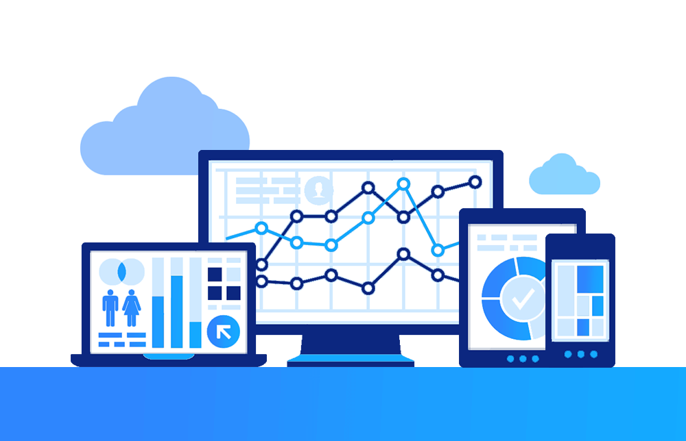 An illustration of trading analysis charts An illustration of trading analysis charts