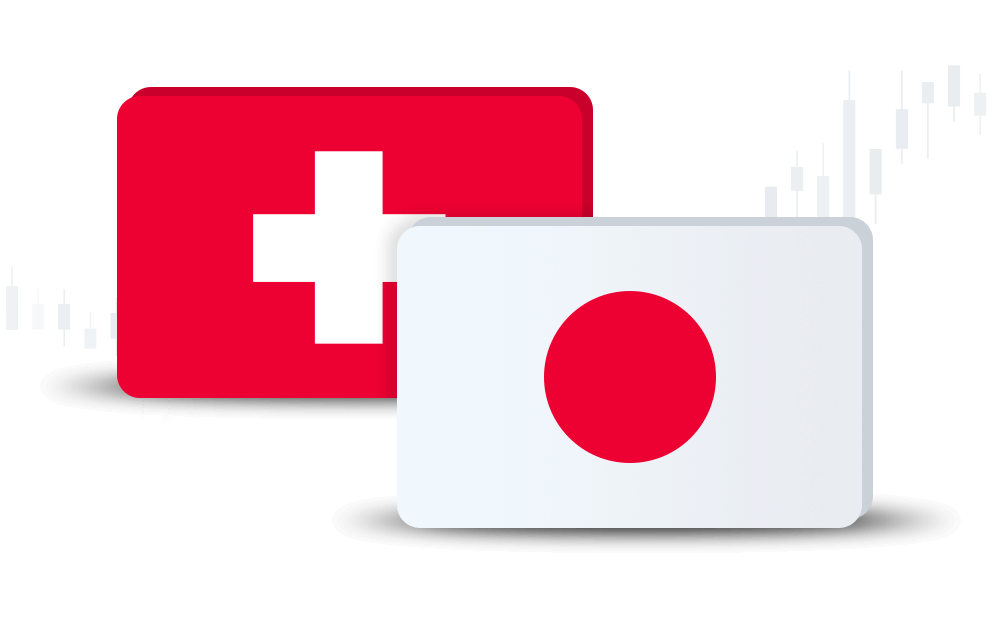 An illustration of the Japanese and Canadian flags in front of a trading chart. An illustration of the Japanese and Canadian flags in front of a trading chart.
