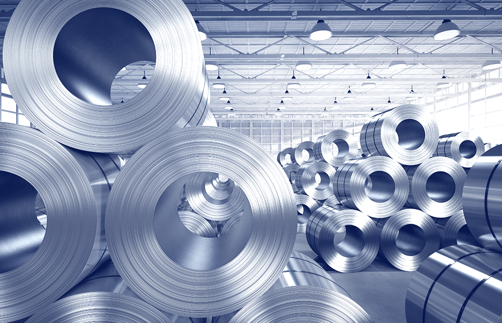 An image of an aluminum factory. An image of an aluminum factory.