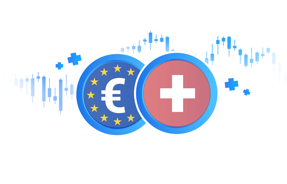 An illustration of the EURCHF forex pair.