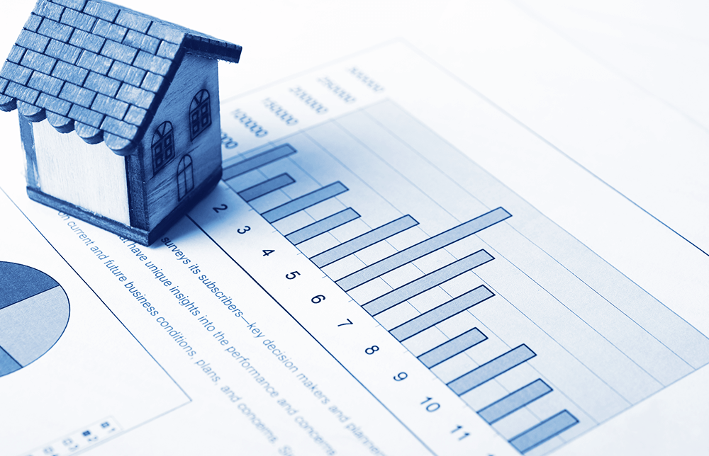 An image of real estate charts. An image of real estate charts